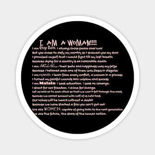 I am a woman poetry by BK Magnet